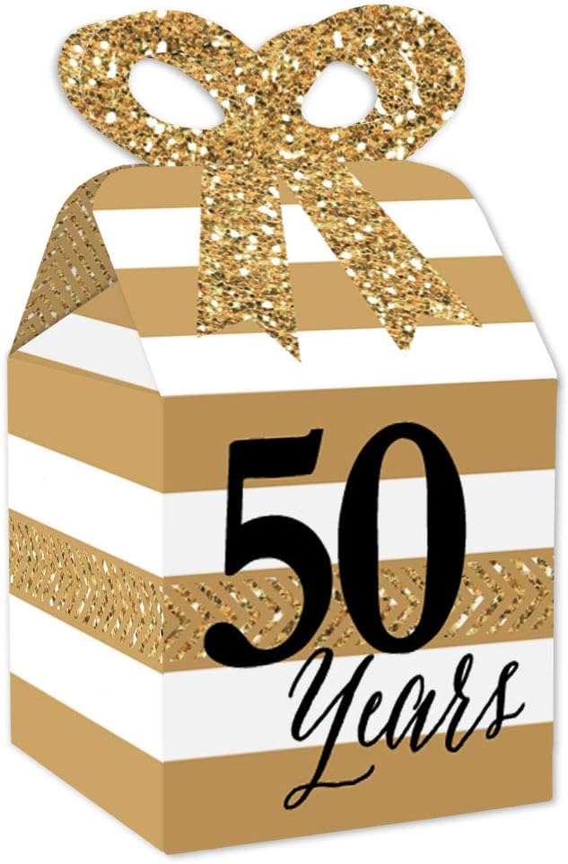 We Still Do - 50th Wedding Anniversary Favor Gifts - Bow Boxes - Set of 12