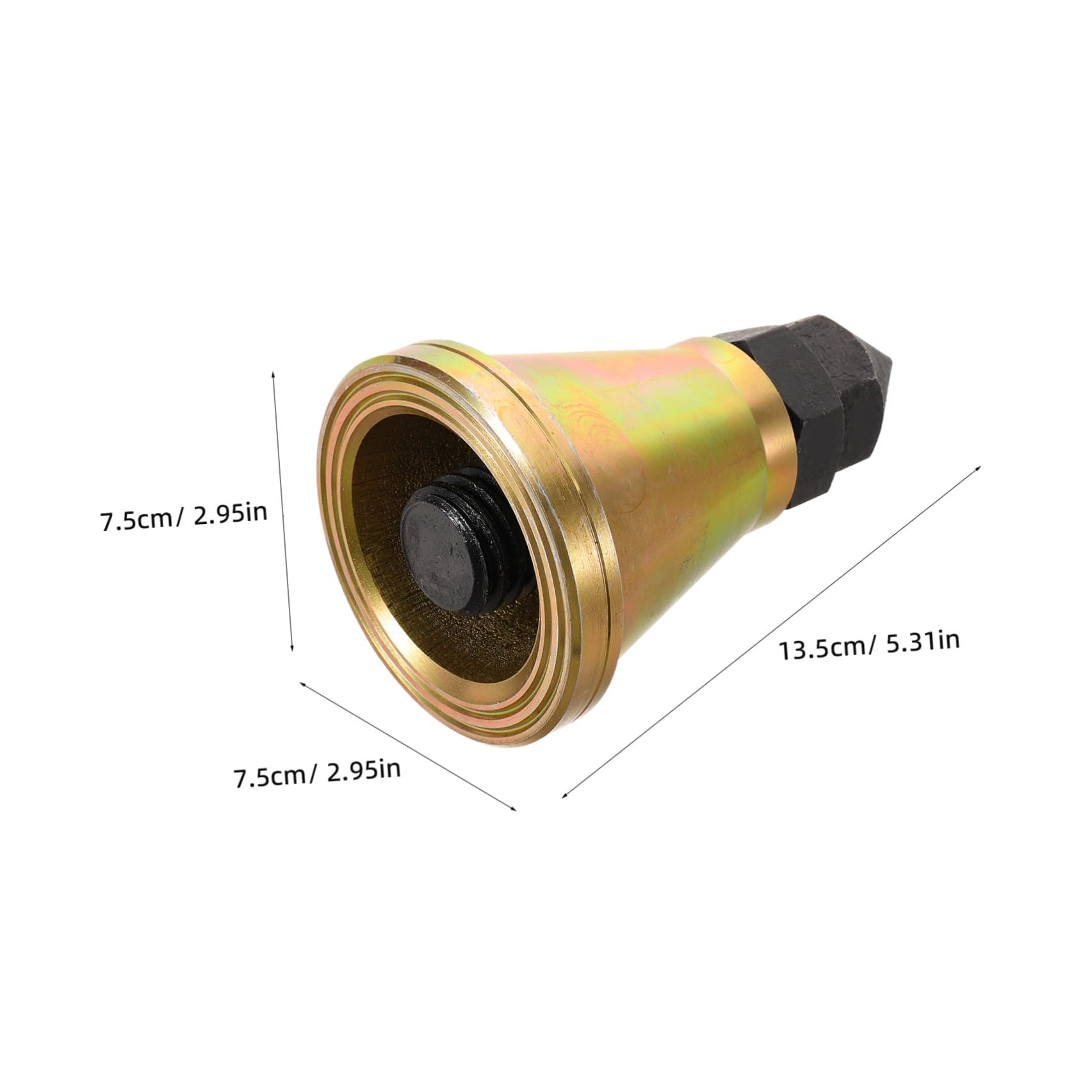 Gato de Tornillo Ajustable Gato Estabilizador para Caravanas Acero 45 Dorado Almohadilla Antideslizante y Nivelación de Fresadoras