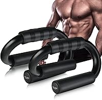 KitchLife AIR-ONE Push Up Bars: Extra Thick Non-Slip Foam Grip, Sturdy Steel Structure for Home Gym Strength Training