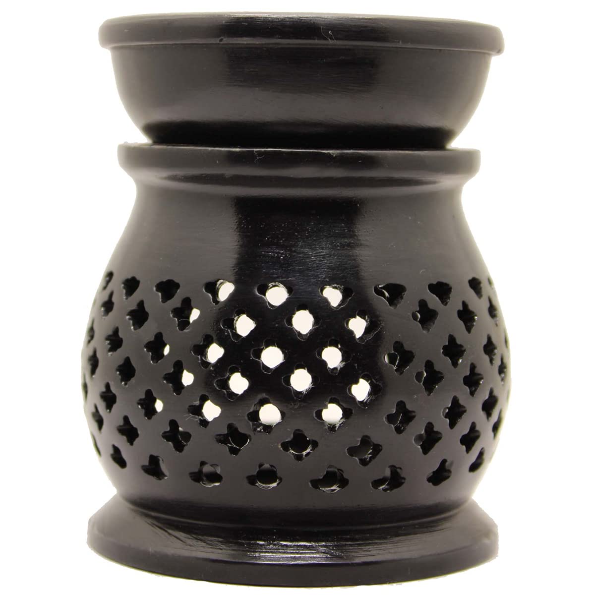 KC KULLICRAFT Ceramic Aroma Burner (3 x 3 x 4 inch, Black) (B07W8GS2ZF) Amazon Price History, Amazon Price Tracker