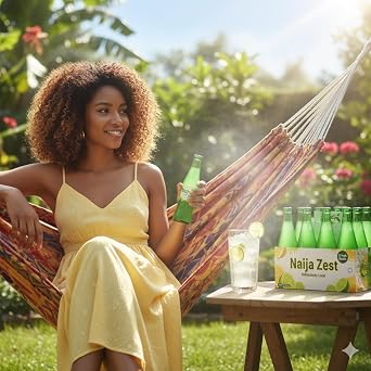 Africa Select Nigerian Soft Drink – 50cl Bottles (Pack of 6) | Authentic Nigerian Lemon-Lime Soft Drink | Imported Refreshment