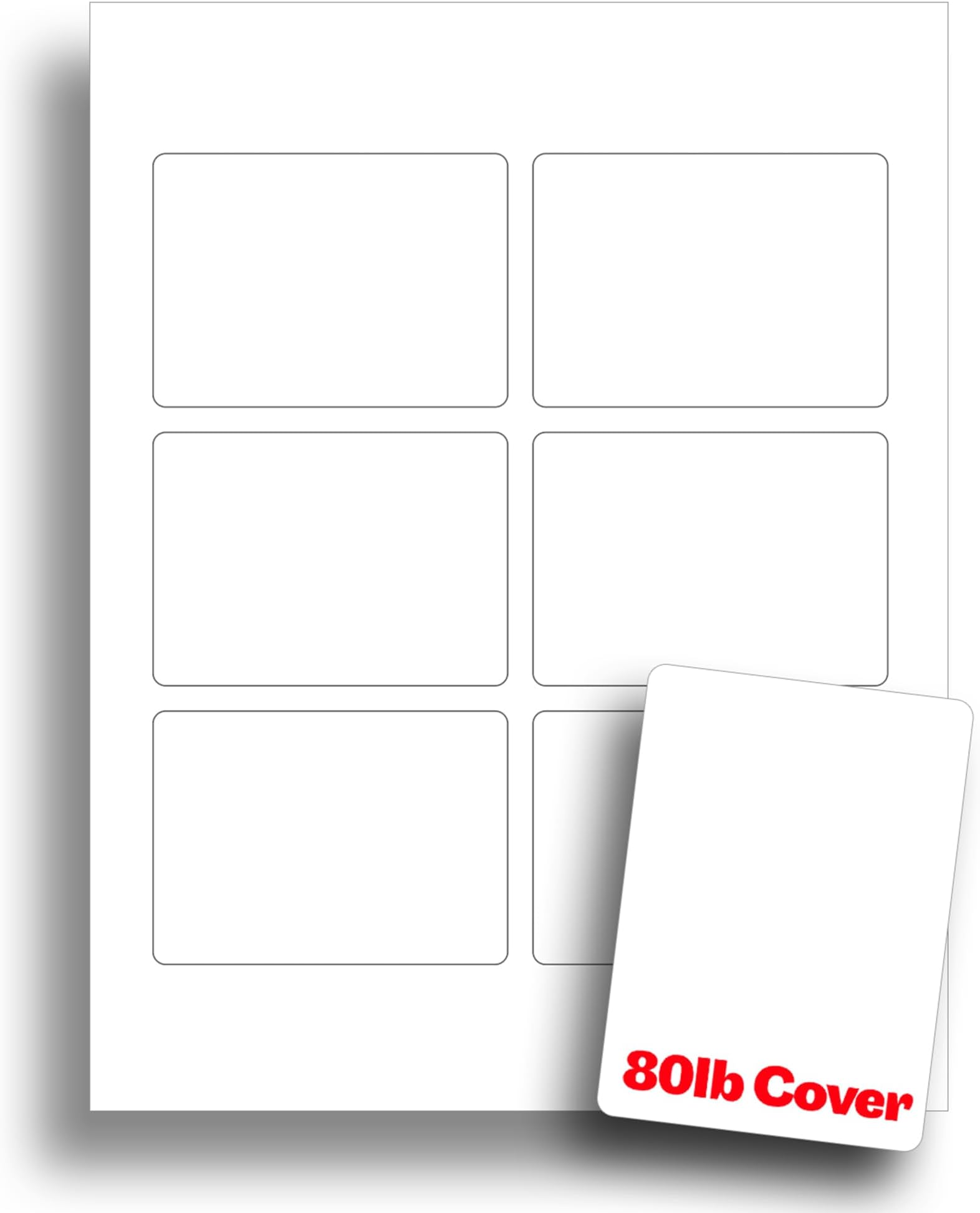 Amazon.com : White Printable Playing Card Paper - Blank Playing Cards ...
