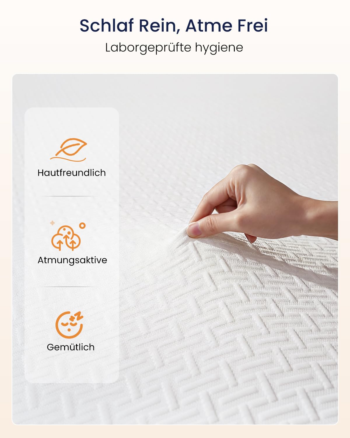 Matratzen Topper 180x200cm H5/H6, 7CM Höhe Matratzentopper für Schlafsofa Bett, Boxspringbett, Wohnwagen, Schlafsofa, Rutschfester Unterlagen Mattress Topper für Matratzen, Öko-TEX Zertifiziert