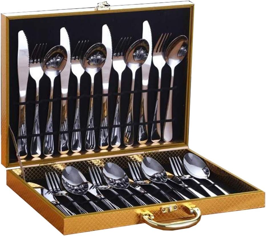 set di argenteria per 8 con set di servizio