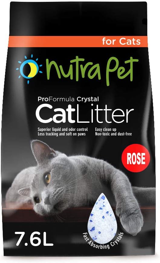 NutraPetCat Litter Silica Gel 7.6L Rose Scent