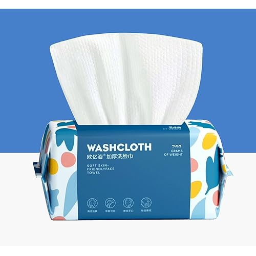 100 Count Disposable Face Towel,Thickening Ultra Soft Washcloths,Facial Cotton Tissue,Lint-free cotton dry wipes Multi-Purpose for Skin Care,Make-up Wipes,Face Wipes and Facial Cleansing