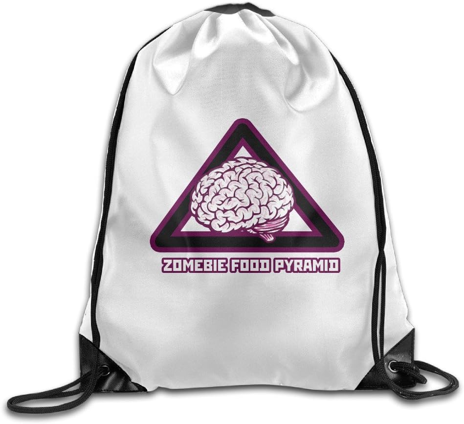 KTKY Zombie Food Pyramid Fashion Cord Bag One Size