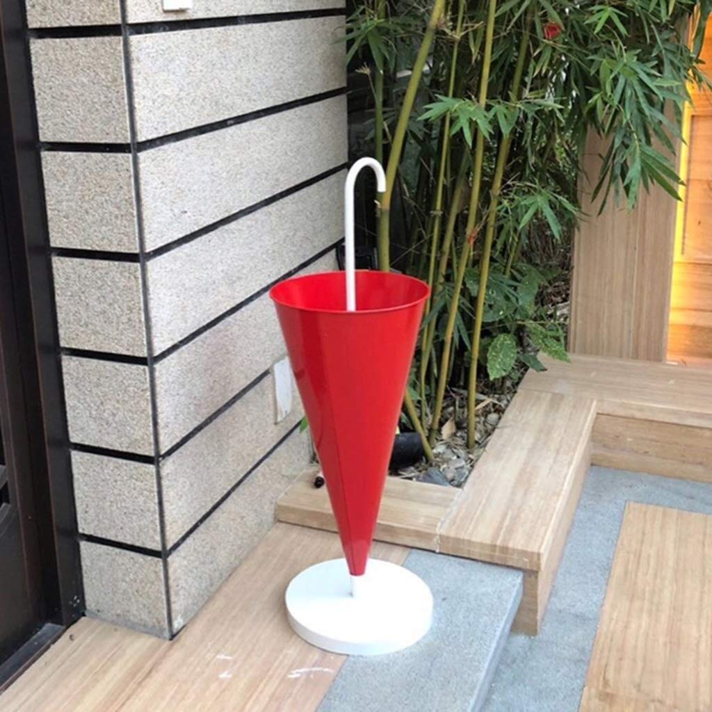 Porte-parapluies rouge de 63cm pour cannes et hall d'hôtel