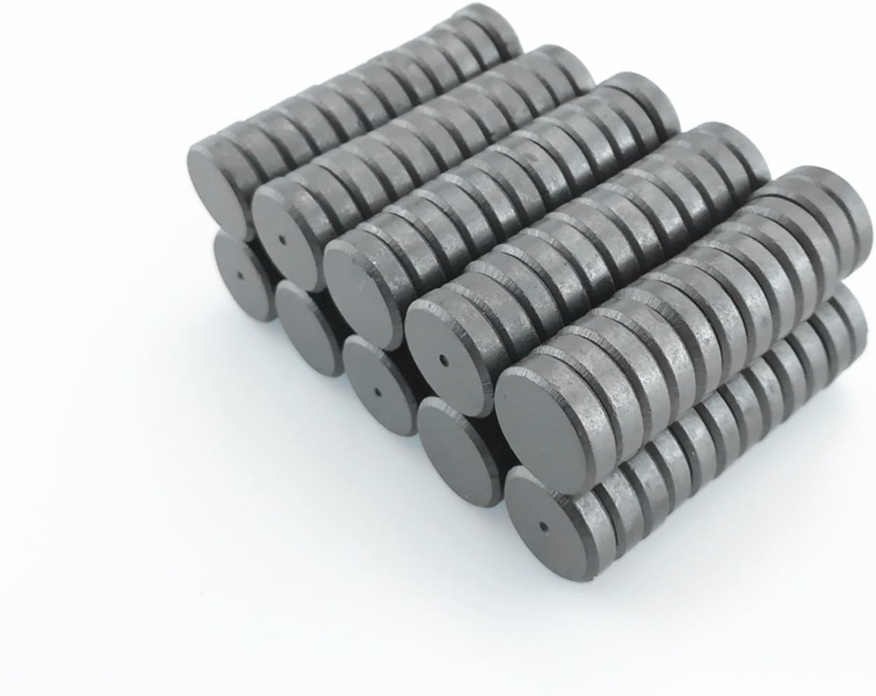 Xhigh 120 Pcs Strong Ceramic Industrial Magnets Hobby Craft Magnets-11/16 Inch (18mm) Round Magnet Disc for Refrigerator Button DIY Cup Magnet Craft Hobbies, Science Projects & School Crafts