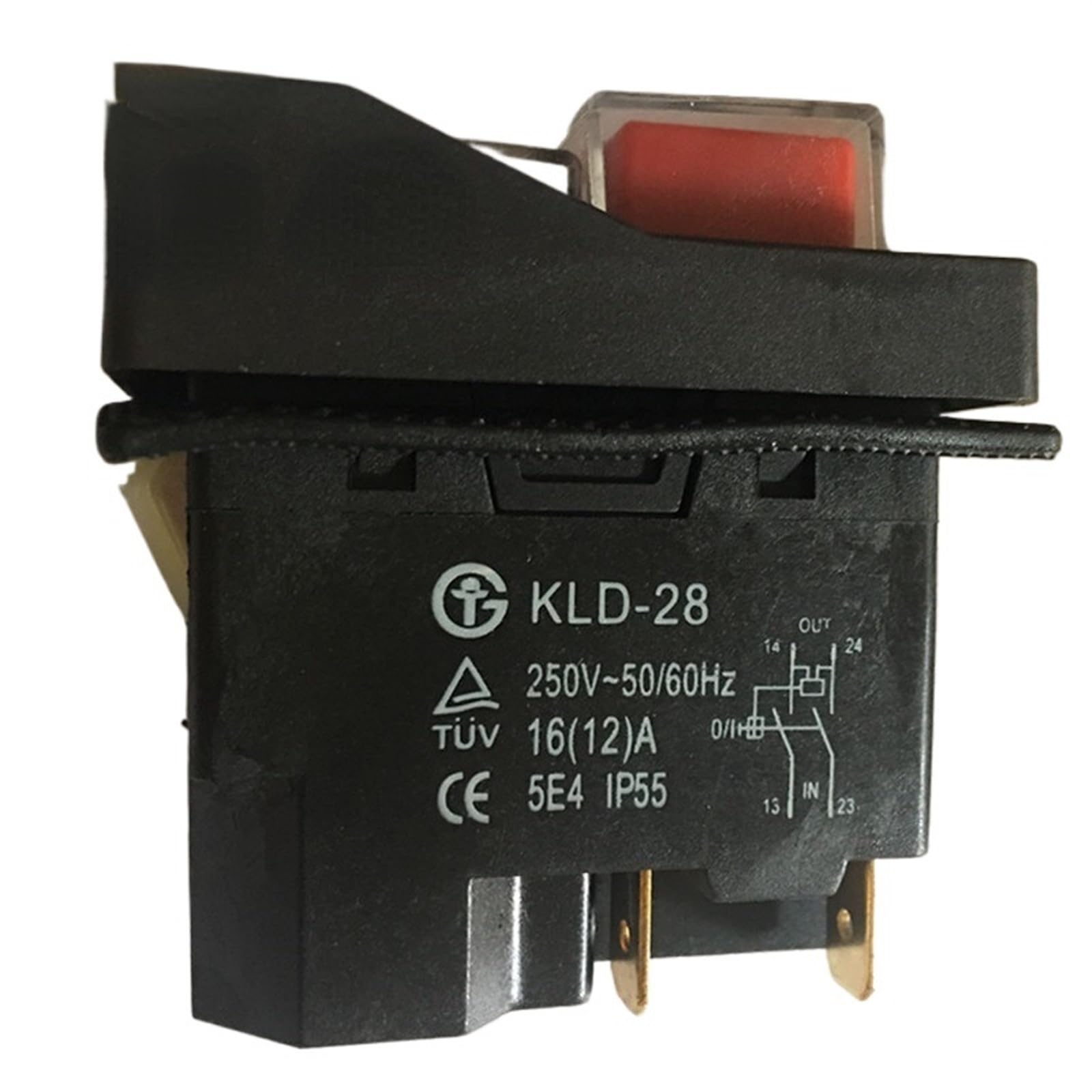 KLD-28A Akcesoria do krajalnicy do strugarki mięsa Przełącznik CK21 Przełącznik startowy IP55 4-pinowy włącznik/wyłącznik napięcia odpowiedni do maszyn warsztatowych
