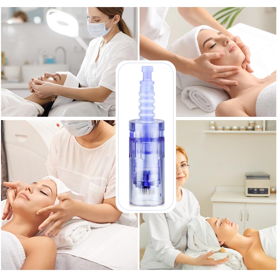 10 pezzi Dermapen 36 Cartucce, Dermapen Cartuccia di Ricambio Confezionata Singolarmente per Derma Pen