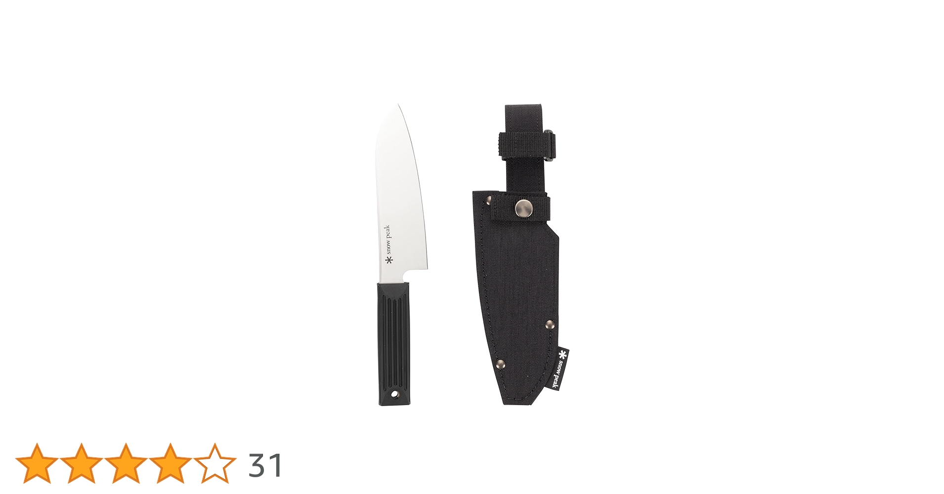 Snow Peak Field Kitchen Santoku Knife, Black : Amazon.com.au
