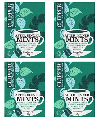 (4 PACK) - Clipper After Dinner Mints - Double Mint & Fennel | 20 Ba x 6 Bags...