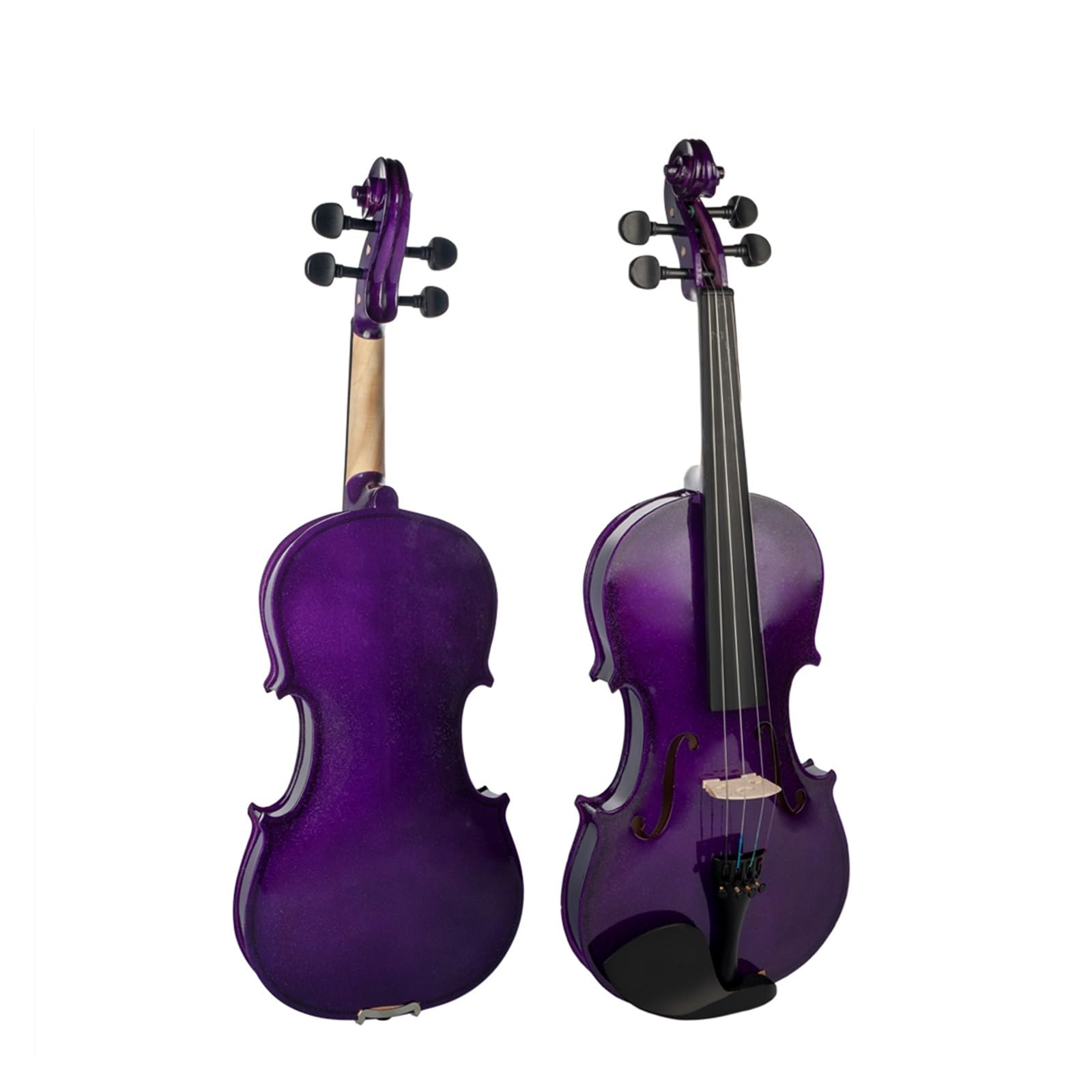 Violines 4/4 Violín Púrpura Estudiante Violín Arco Puente Caso para Estudiante Principiante