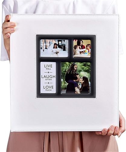 Miniatura 6 de Artmag - Álbum de fotos de 4.0 x 6.0 pulgadas, con cubierta de piel, de gran capacidad para fotos de boda o familia