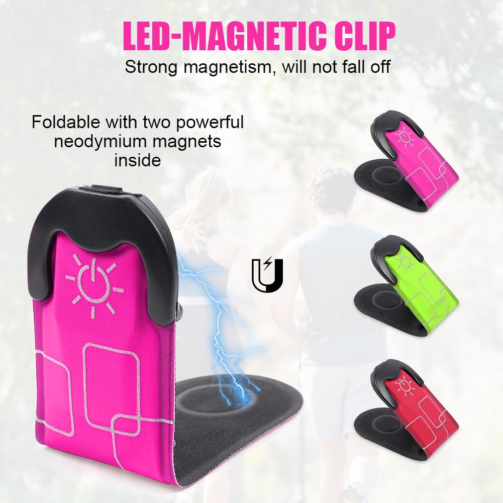 Flintronic 2PCS Brassards Lumineux à LED Rechargeable USB, Brassard De