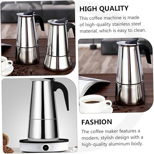 Miniatura 9 de UTHCLO Cafetera Hirviendo Olla Taza de espresso Cafetera de Acero Inoxidable Olla Clásica