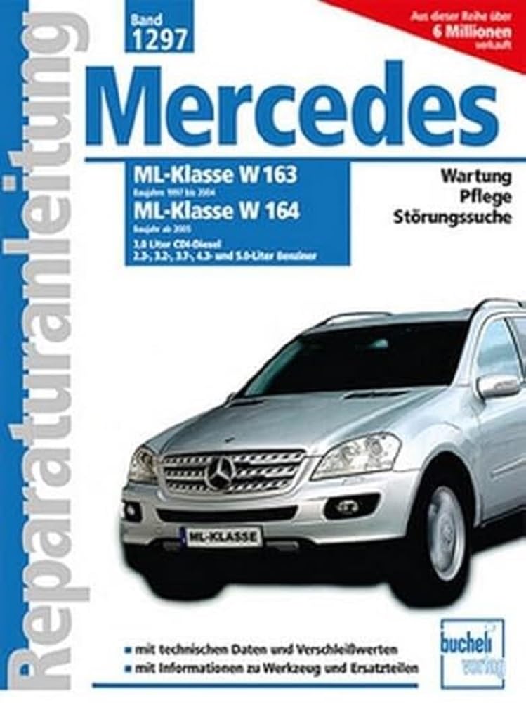 Mercedes Benz ML Serie 163 (1997 bis 2004) /Serie 164 (ab 2005): 3.0-Liter CDI-Diesel, 2.3-, 3.2-, 3.5-, 4.3- und 5.0-Liter Benziner