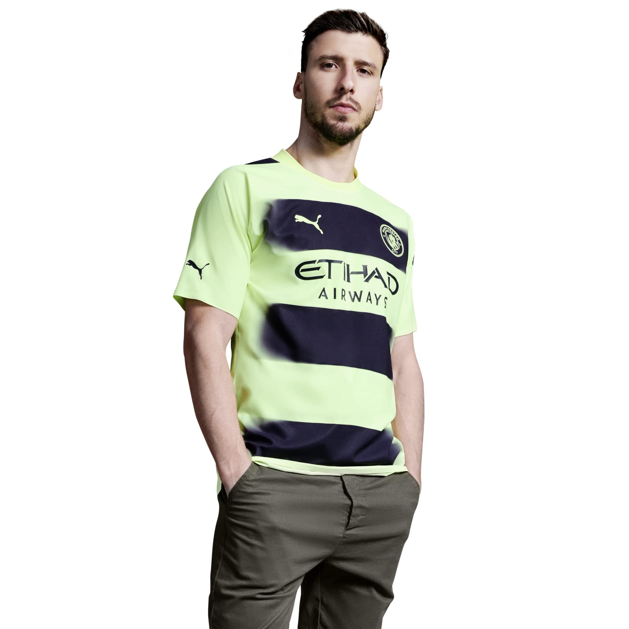 Puma Men's Green Manchester City F.c. Third 22/23 Replica Football Jersey 'Green'
