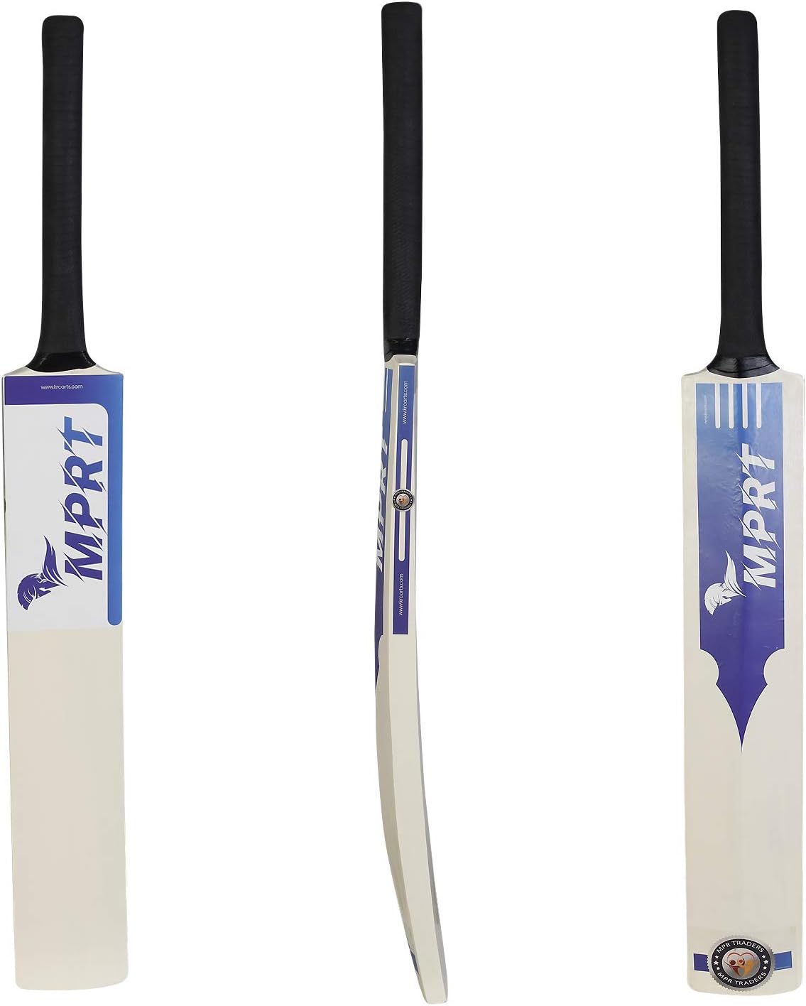 MPRT Plain Poplar Willow Wood Long Hand, Full Size Cricket Bat, One Size
