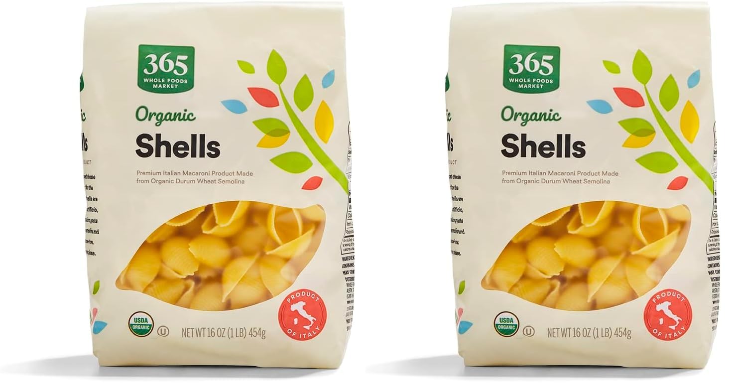 365 by Whole Foods Market, Organic Shells, 16 Ounce (Pack of 2)