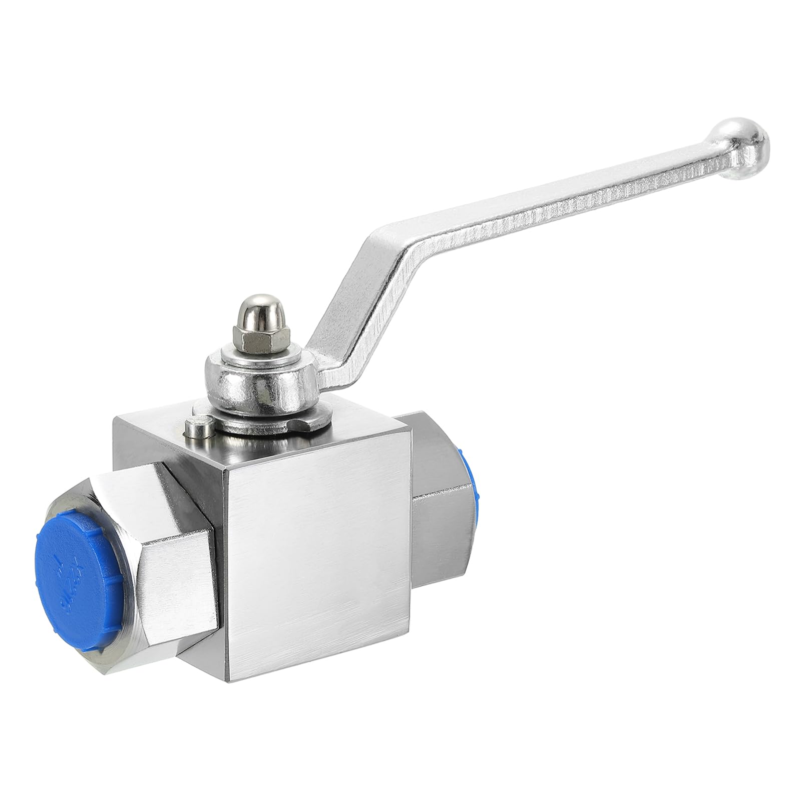 PATIKIL Hidráulica Bola Válvula, 2 vías 1 pulgadas NPT Hembra Alta Presión Bola Válvula 4568 PSI(31,5 MPa) Carbono Acero Hidráulica Cierre Válvula para Agua Aceite