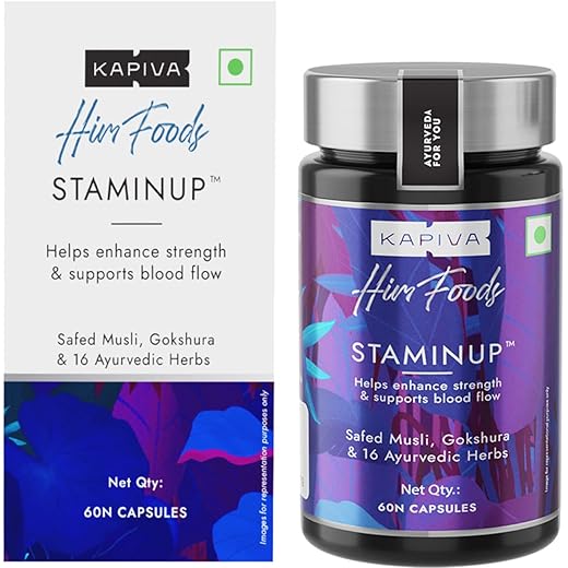 Kapiva StaminUP Capsules - Energy Boost - 60 Capsules