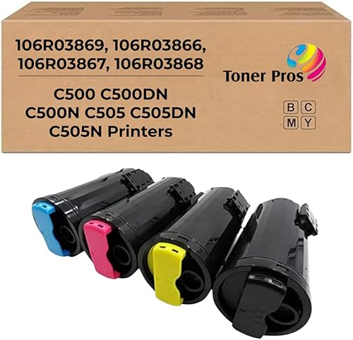 TONER PROS Reemplazo de tóner remanufacturado rendimiento extra alto páginas negras de 12,1 K para impresoras Xerox Versalink C500 C500DN C500N C505