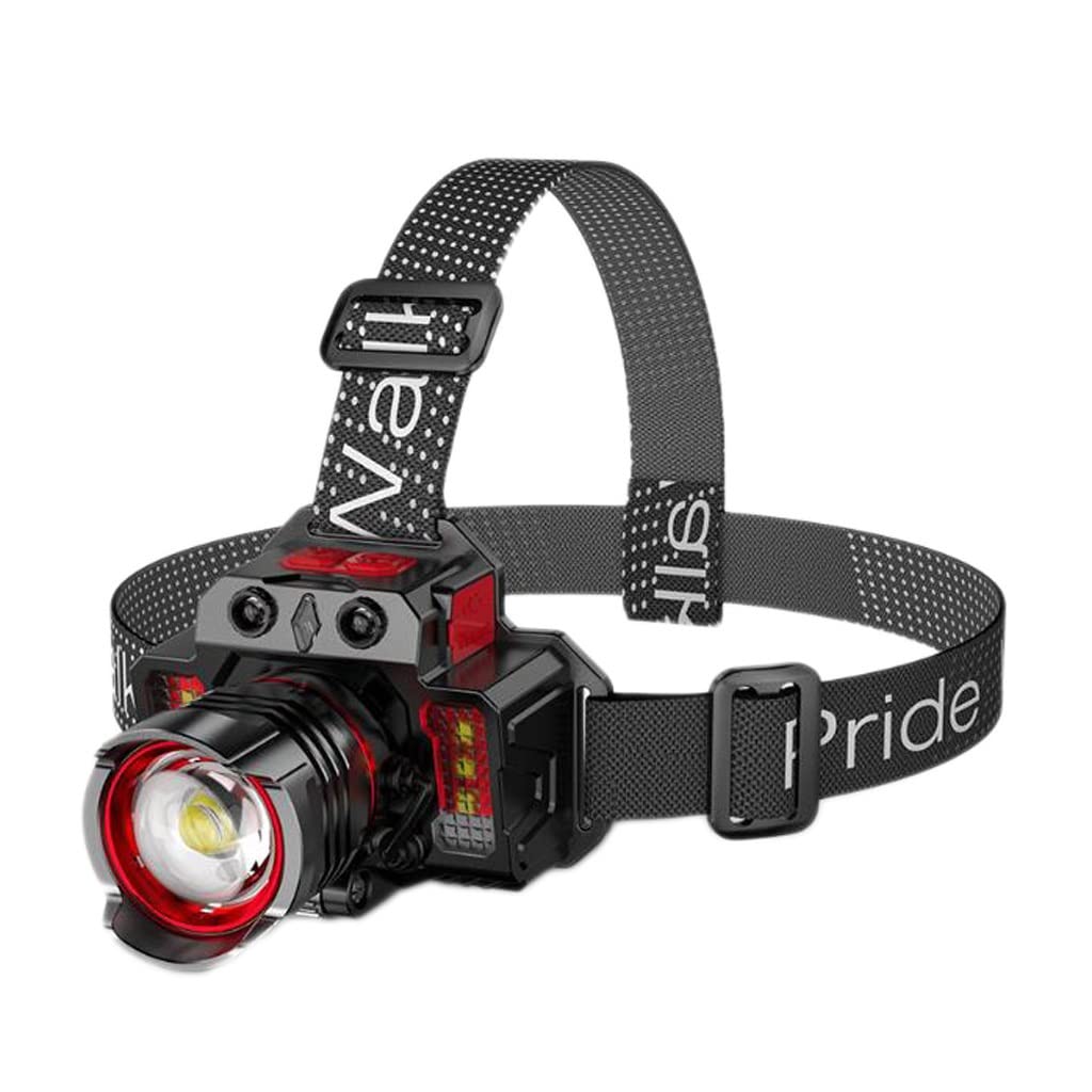 OYYMTE Headlamp Strong Light Rechargeable Head-Mounted Outdoor Flashlight Night Fishing Long Life LED Miner's Lamp Headlamp