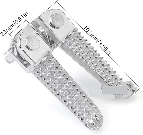 Miniatura 2 de Reposapiés delantero 2022 compatible con YZF R25 R3 MT25 MT03 2014-2023 motocicleta izquierda derecha soporte YZFR25 YZFR3 (tamaño  estriberas)