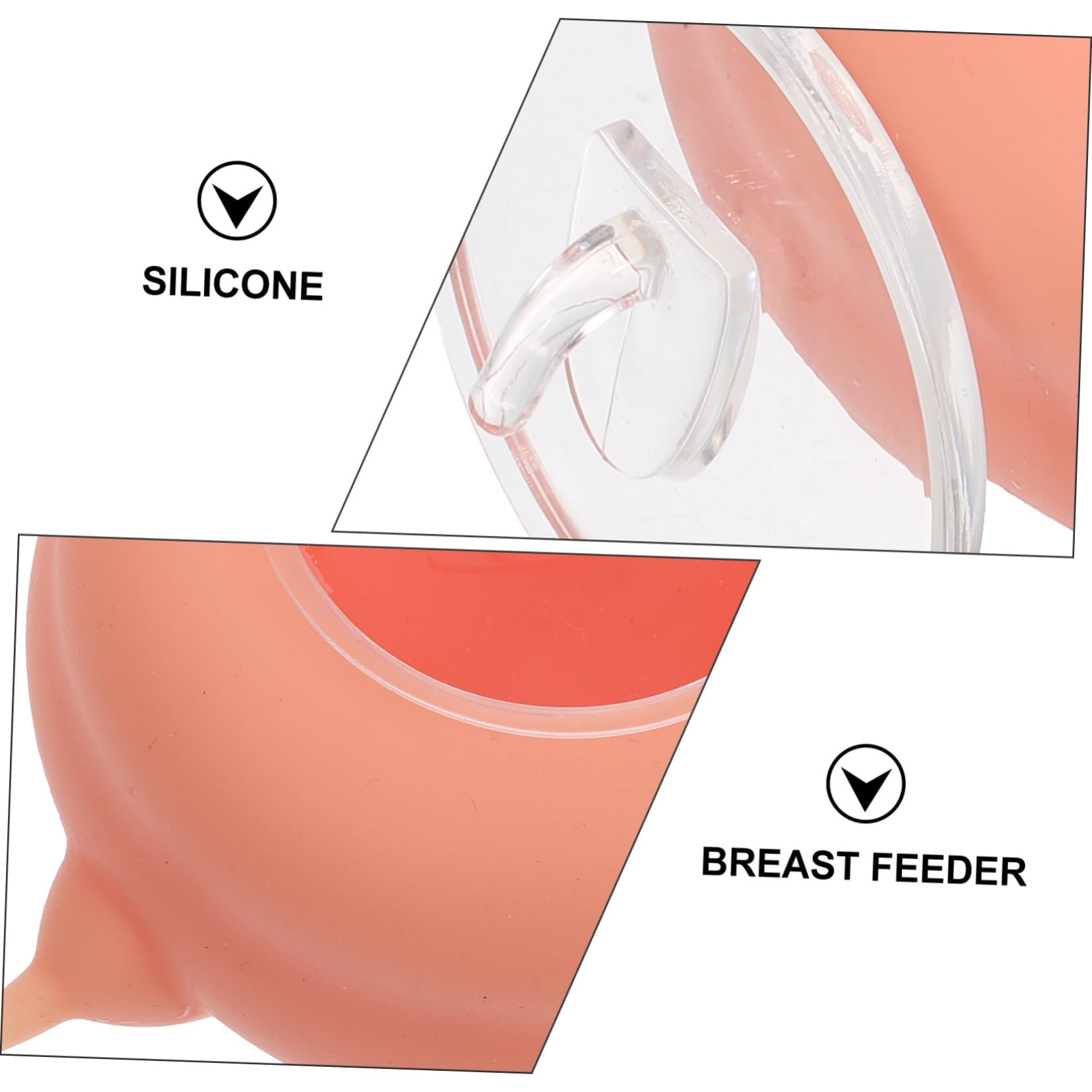 Biberon per Cuccioli e Gattini in Silicone, Rosa, Facile da Pulire, 1 Tettarella, per L’Allattamento dei Piccoli Animali | Facile da Pulire, per Piccoli Animali Domestici, Accessorio per Alimentazione e Allattamento