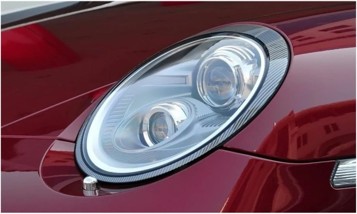 Front Headlight Lens Cover For Carrera 997 911 2005-2012 Headlamp Cover Transparent Shade Lamp Headlight Shell Lens(Left side)