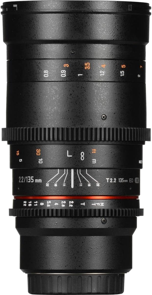 Rokinon Cine DS 135mm T2.2 ED UMC Telephoto Cine Lens for Canon EF Digital SLR Cameras