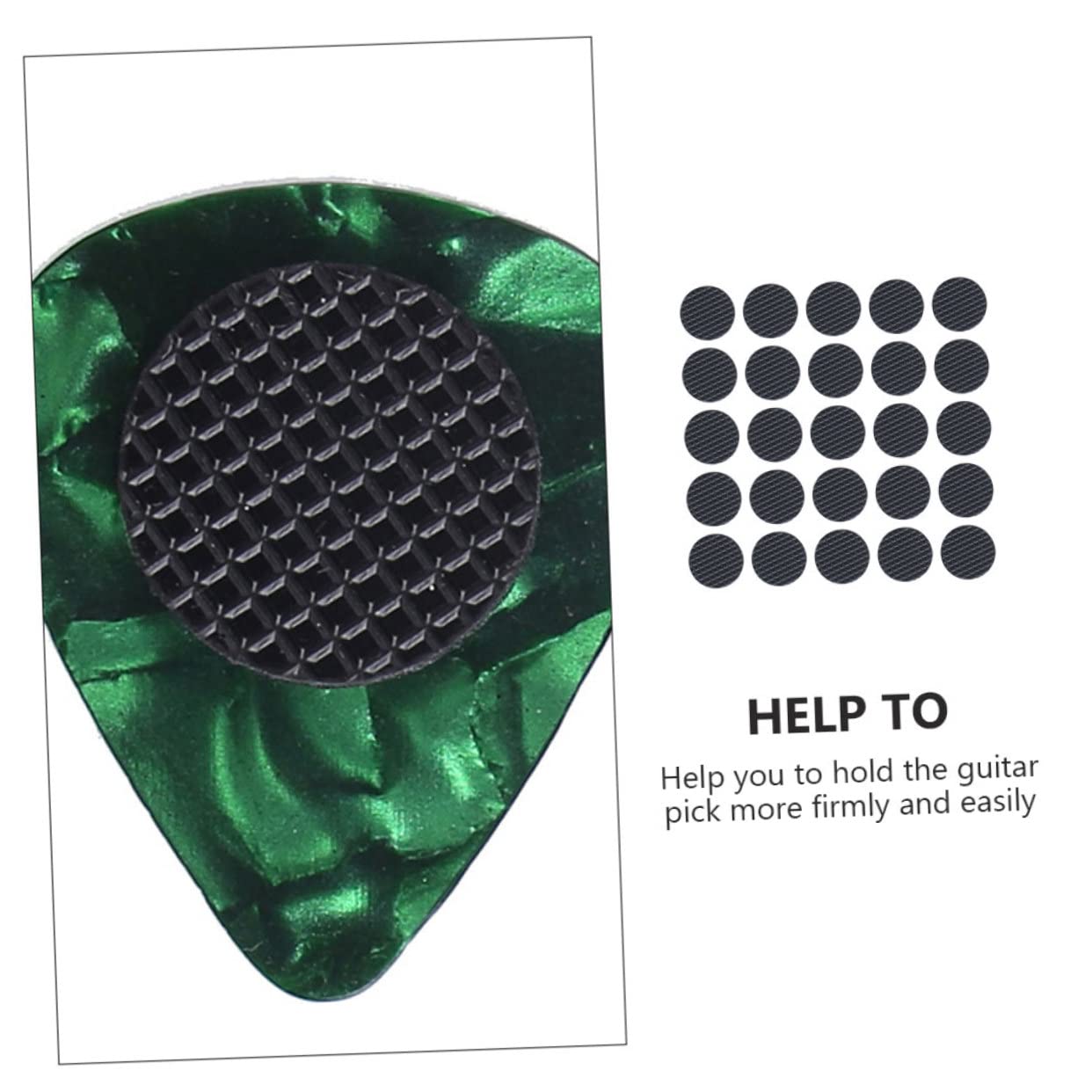 VICASKY 160piezas Agarre De Goma Para Púas De Guitarra Antideslizante y Autoadhesivo Para Músicos y Performances Accesorios Para Guitarra
