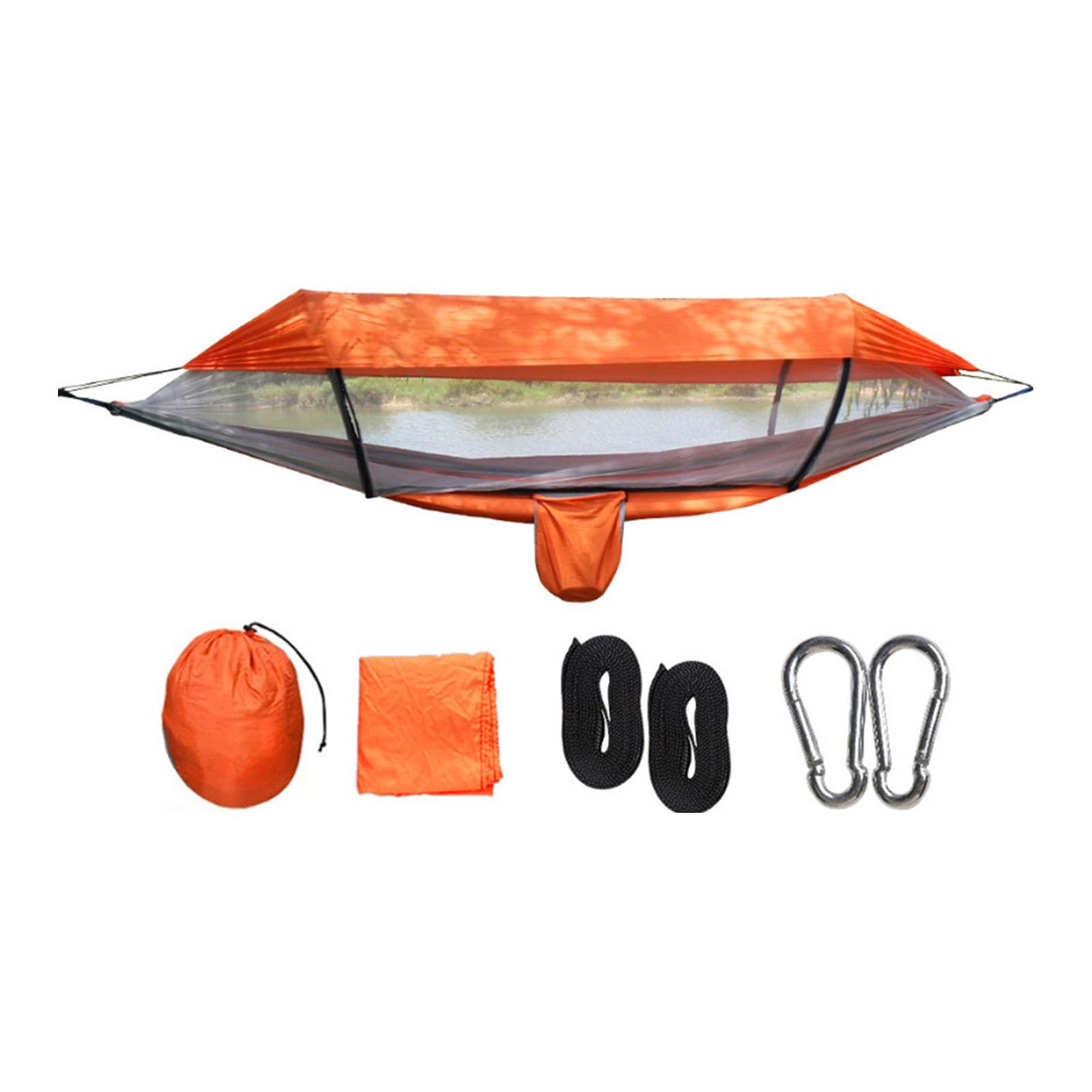 Camping Hammock Tent with Net, Portable Hammocks Swing Hammock with Stand for Outside Backpacking Hammocks Tents for Camping Lightweight Swing Tent Outside Hiking Travel Use