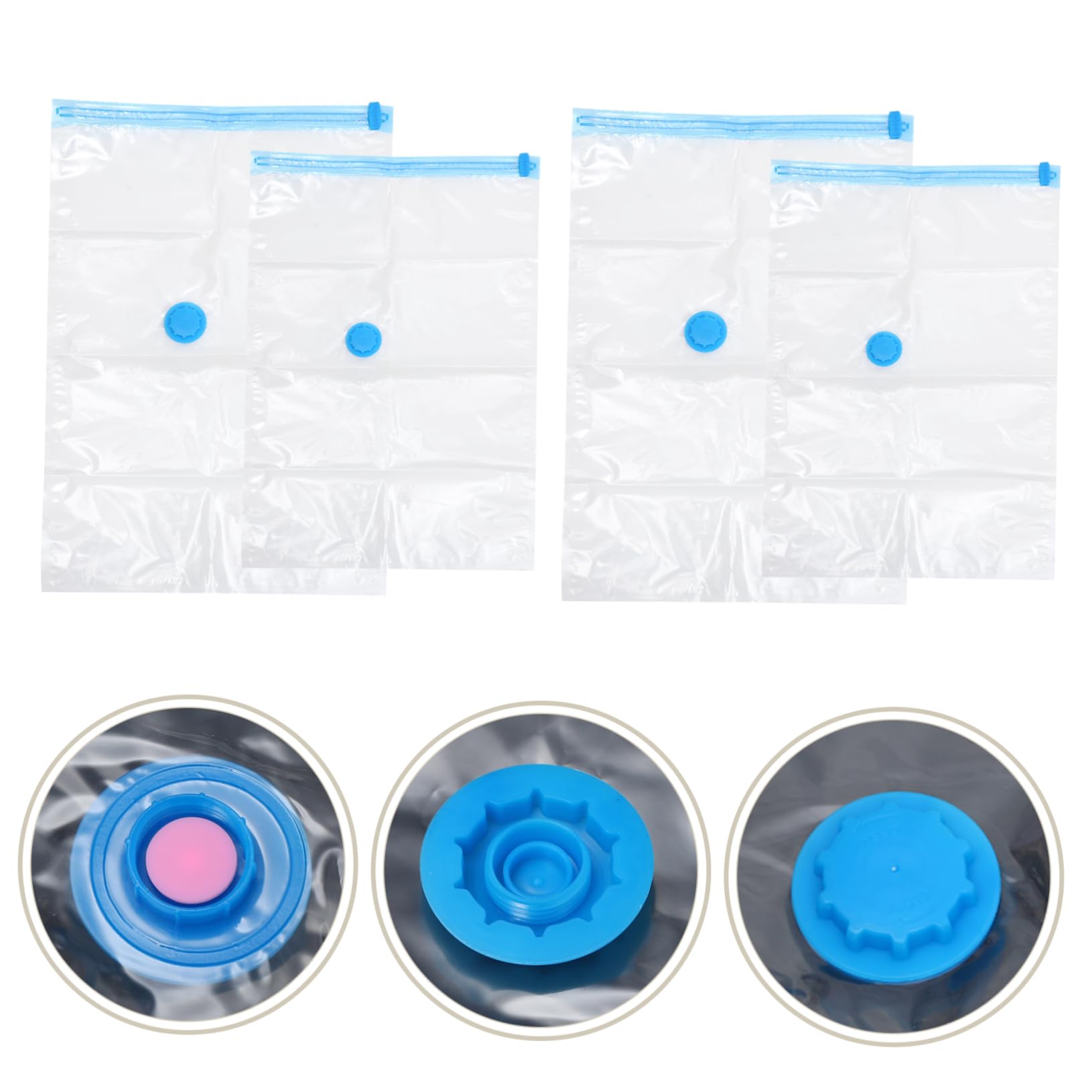 Bomba Manual 1 Juego de Bolsas de compresión para Viajes Bolsas de Sellado al vacío Bolsas de Almacenamiento sellador al vacío Bolsas de Sellado al vacío Bolsas de Almacenamiento