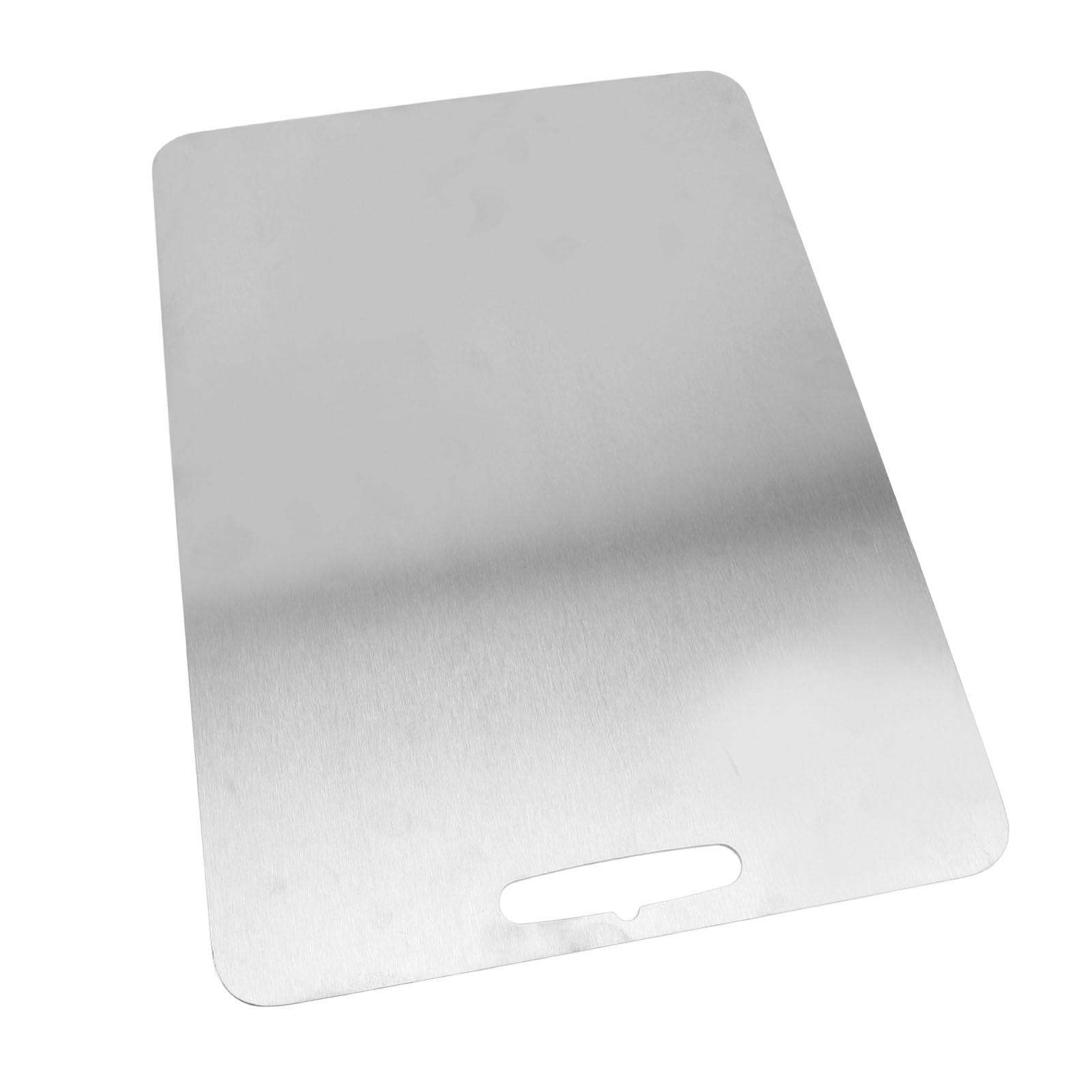 Kadimendium Ti Tabla de Cortar de Metal, Tabla de Cortar de Cocina Inodora para Verduras, Frutas, Masa de Pan, Fácil de Mantener para Cocineros Caseros (46 * 30cm)