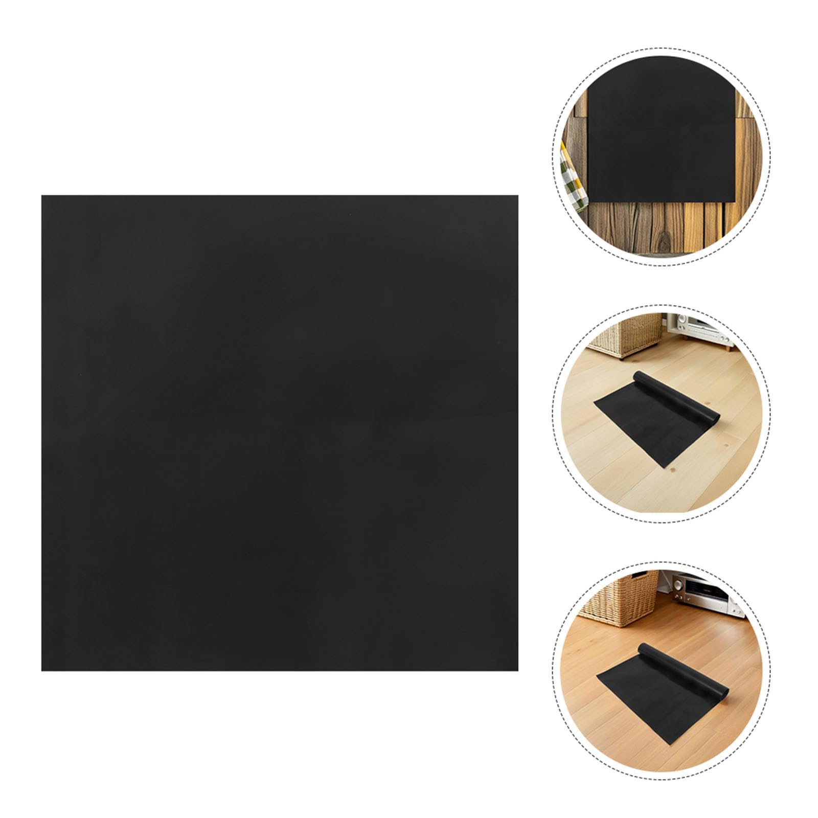 2 Pièces Tapis Isolant Haute Tension en Caoutchouc Noir