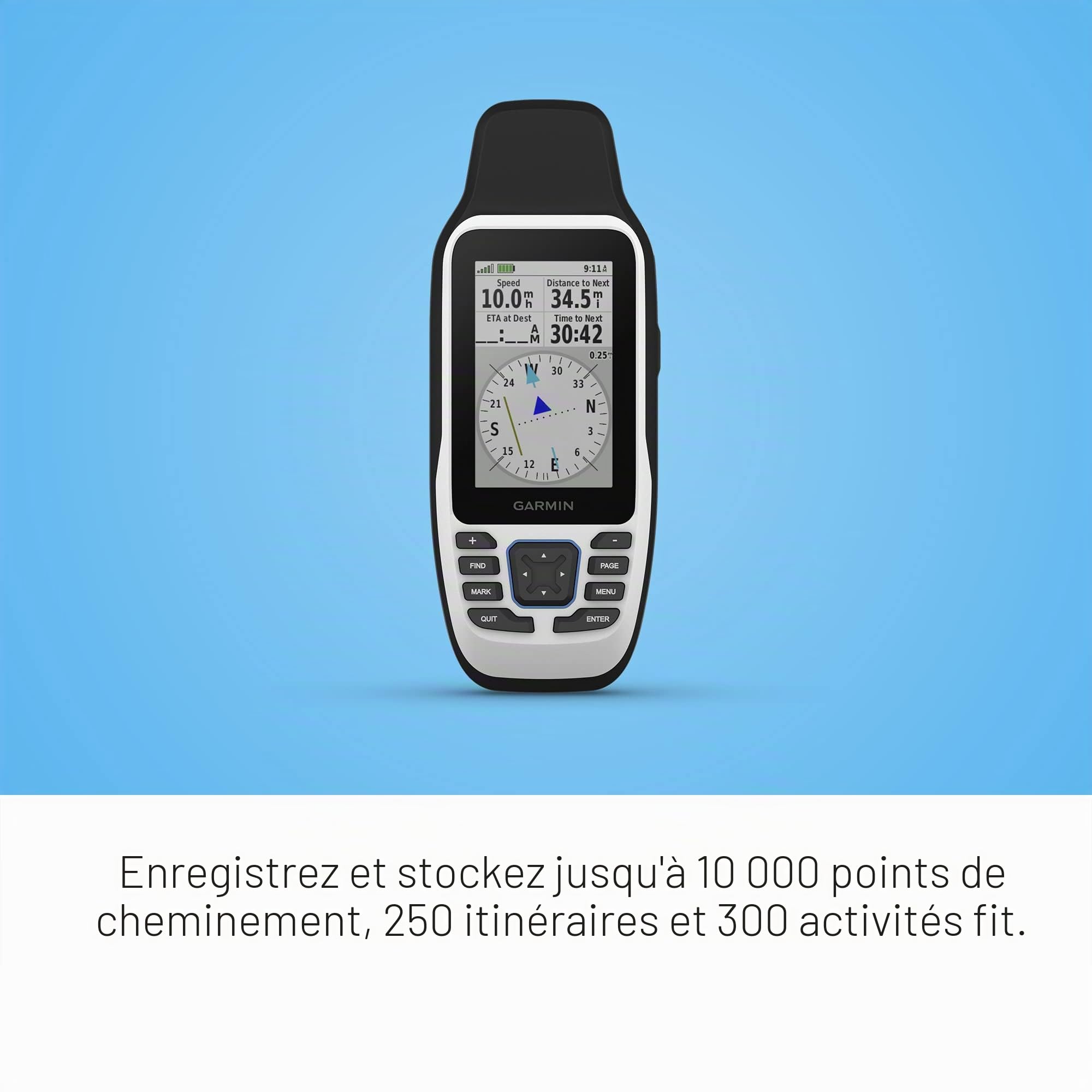 Garmin GPSMAP 79s, GPS Marin Portable avec Carte de Base Mondiale, Design Robuste et Flotte dans l'eau