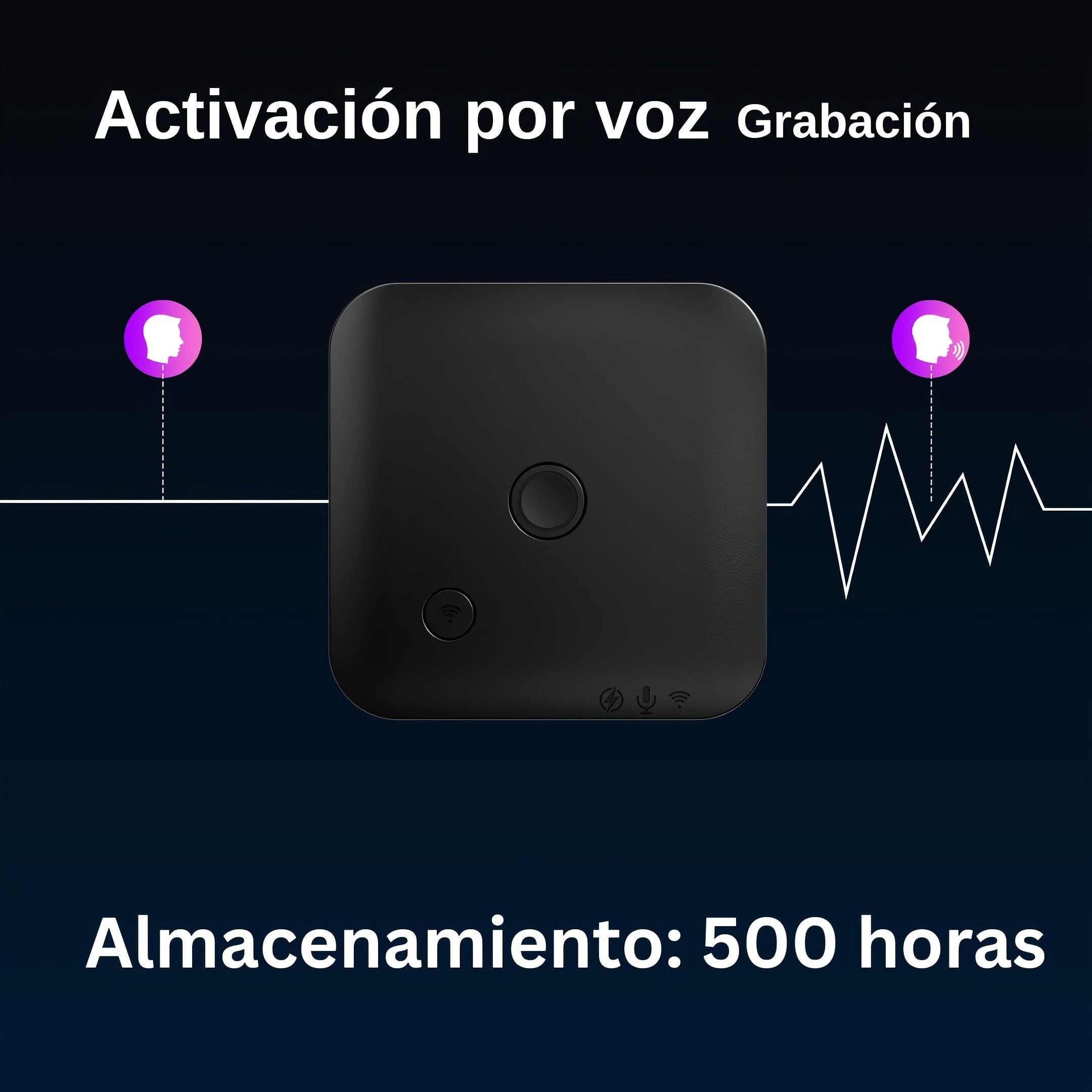 Mini Grabadora de Voz con IA y Transcripción: 6 mm de Grosor, Transcribir y Resumir, Grabadora de Audio Magnética para Smartphone, Reuniones, Clases, Entrevistas