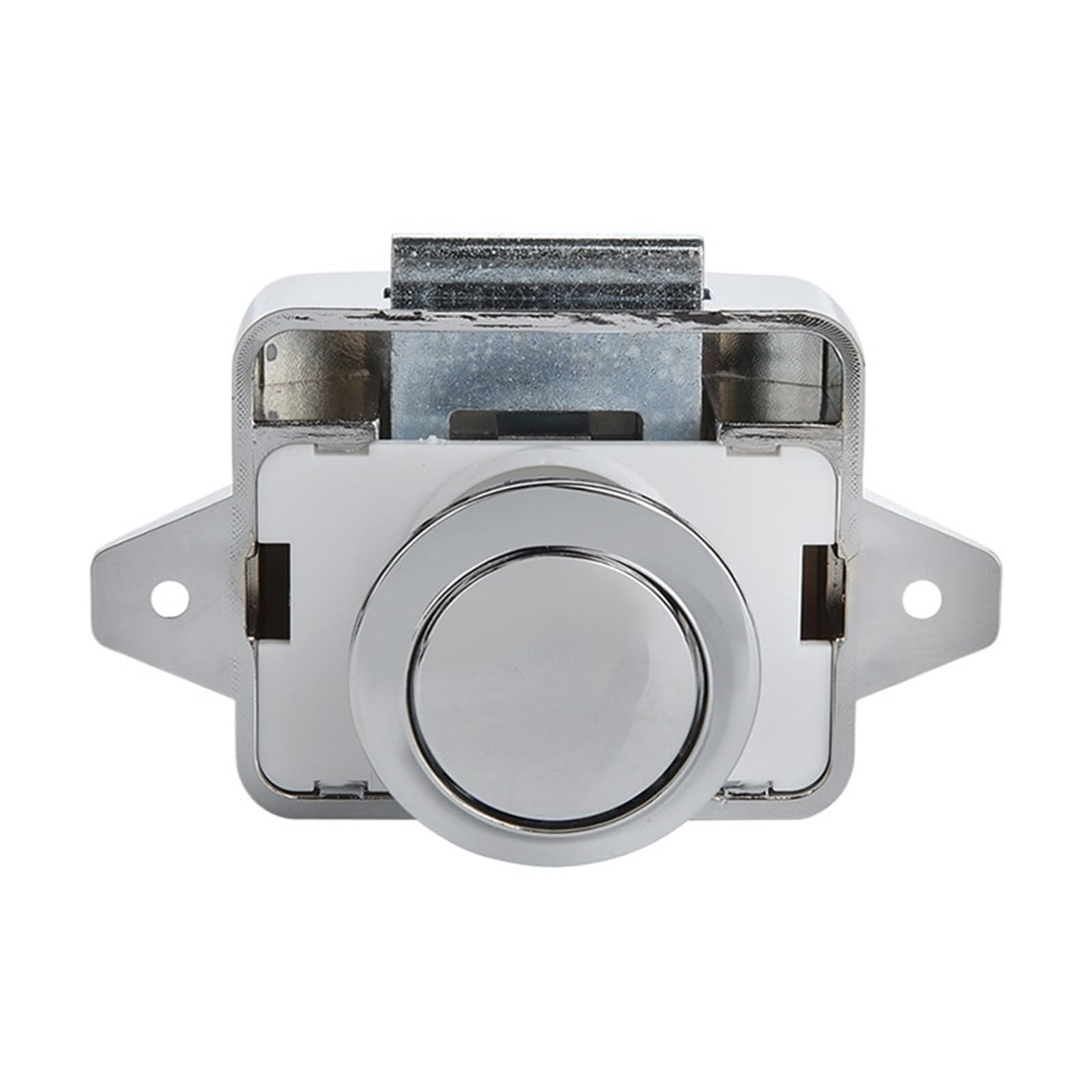 Jwvialel C 26Mm Push Lock Home Kitchen Abinet Drawer Latch Button Locks Furniture Hardware 1Pcs(C)
