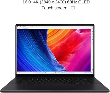 HIDevolution [2025] ASUS ProArt P16 H7606WP Black 16 4K OLED Touch, 2.0 GHz Ryzen AI 9 HX 370, RTX 5070, 64 GB LPDDR5X RAM, 8 TB PCIe SSD, Windows 11 Pro