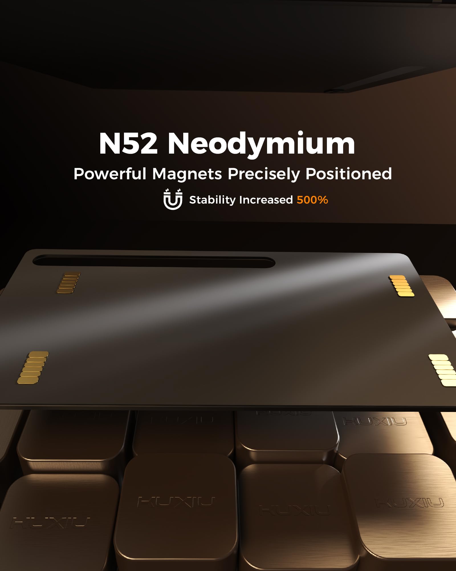 KU XIU Supporto magnetico per Samsung Galaxy Tab 14.6 pollici, braccio regolabile pieghevole per scrivania, supporto per tablet in lega di alluminio per Galaxy Tab S10 Ultra/S9 Ultra/S8Ultra