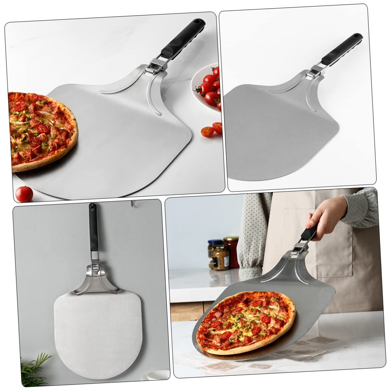 ULTECHNOVO Shovel Acier Pelle à Gâteau Pour De Pizza Outil De Cuisine Pratique Et
