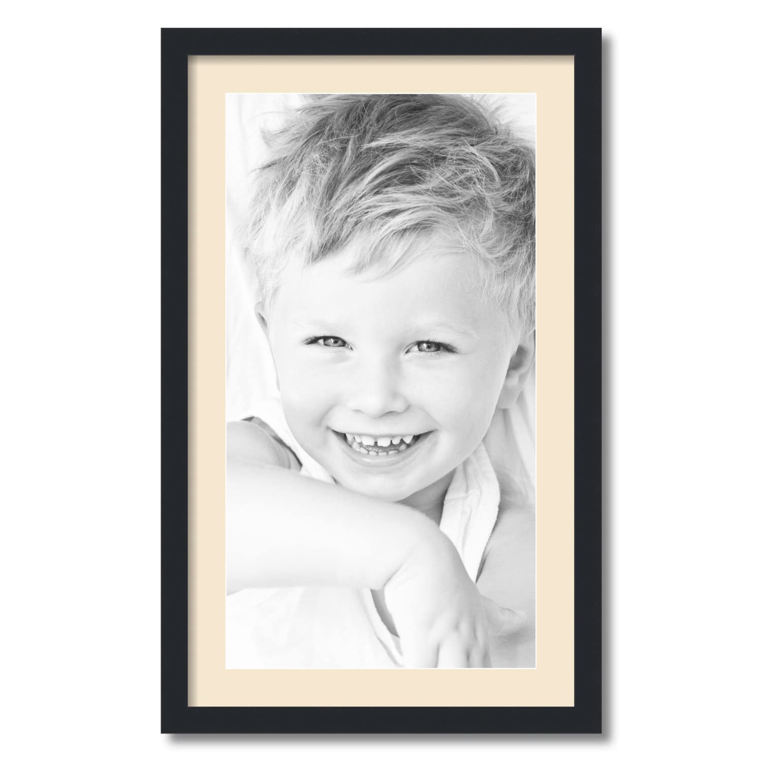 Amazon.com - ArtToFrames 14x26 inch Satin Black Picture Frame with