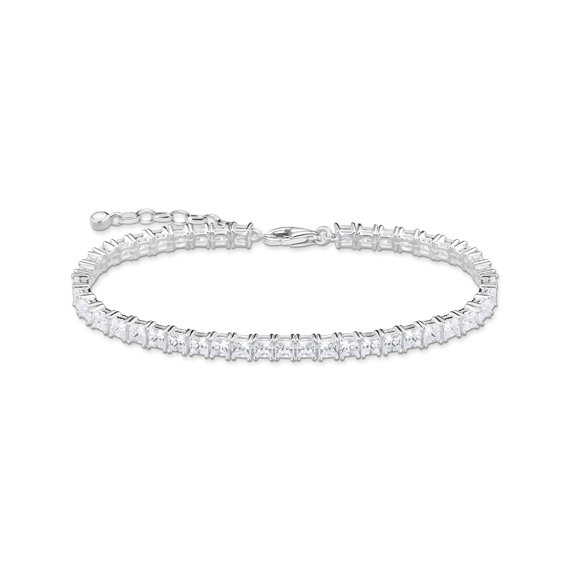THOMAS SABO Tennisarmband mit weißen Steinen Silber 925 Sterlingsilber