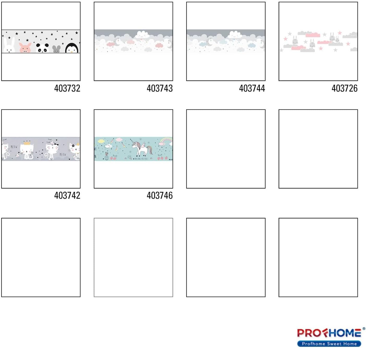 Animal Pattern Wallpaper Wall Profhome 403732-GU self-Adhesive Border Slightly Textured with Animal Pattern matt Grey Black White Pink 0.75 m2 (8.07 ft2)