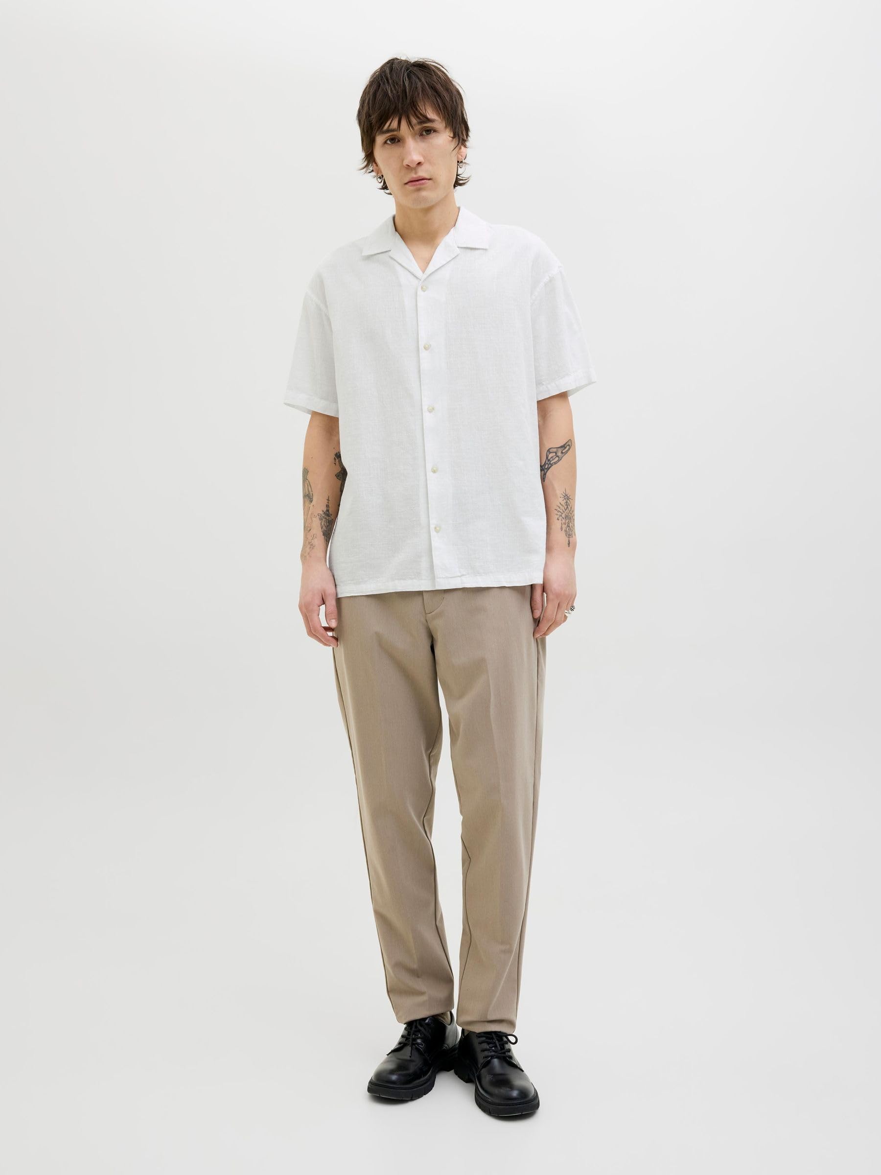 JJESUMMER Resort Shirt SS SN, biały, M