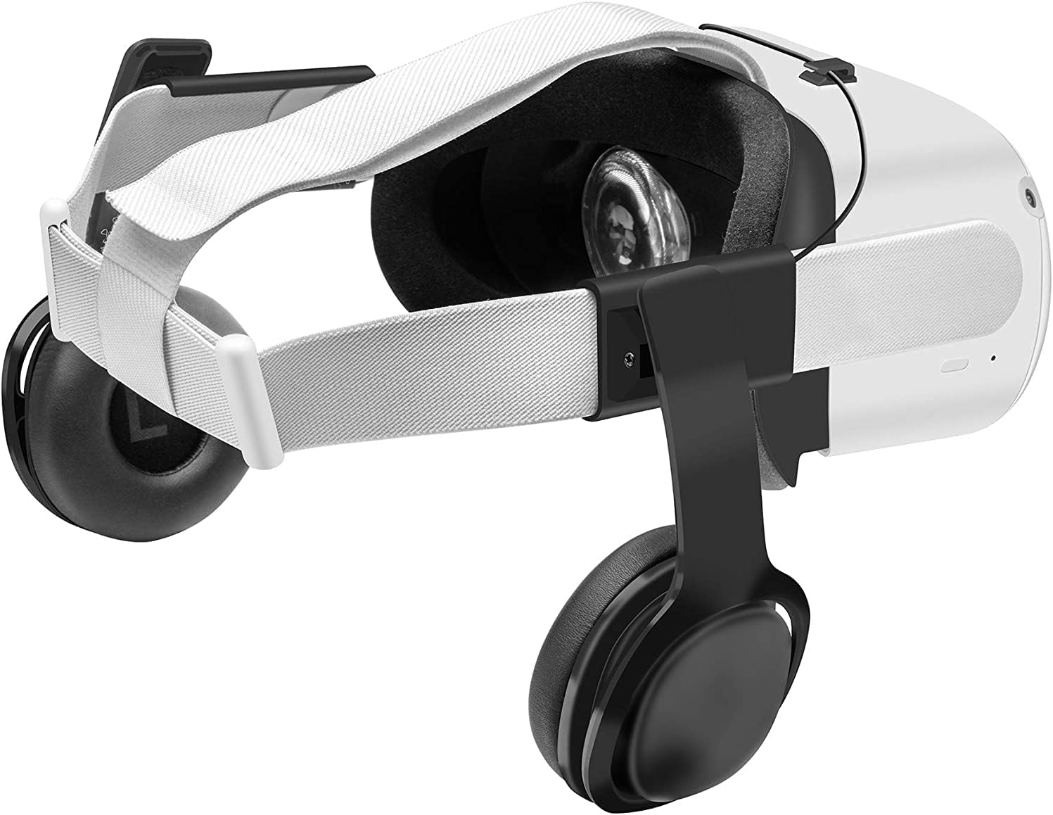 Stereo VR Headphones Compatible with Meta Quest 2, On Ear Bass, 3D 360 Degree Sound, Black image 4 of 6 B08SWGDDYB