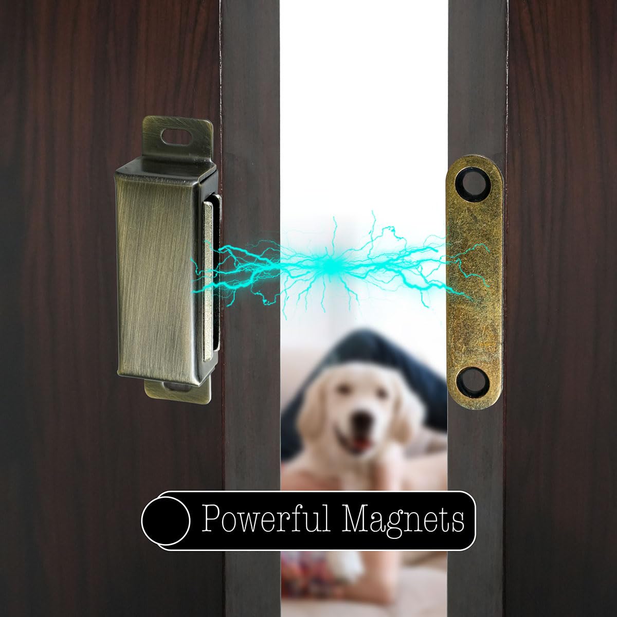Selyse Magnetic Catch Door Magnets for Cabinet Doors Magnetic Clasps, Stainless Steel Drawers, Magnetic Door Closer - Image 3